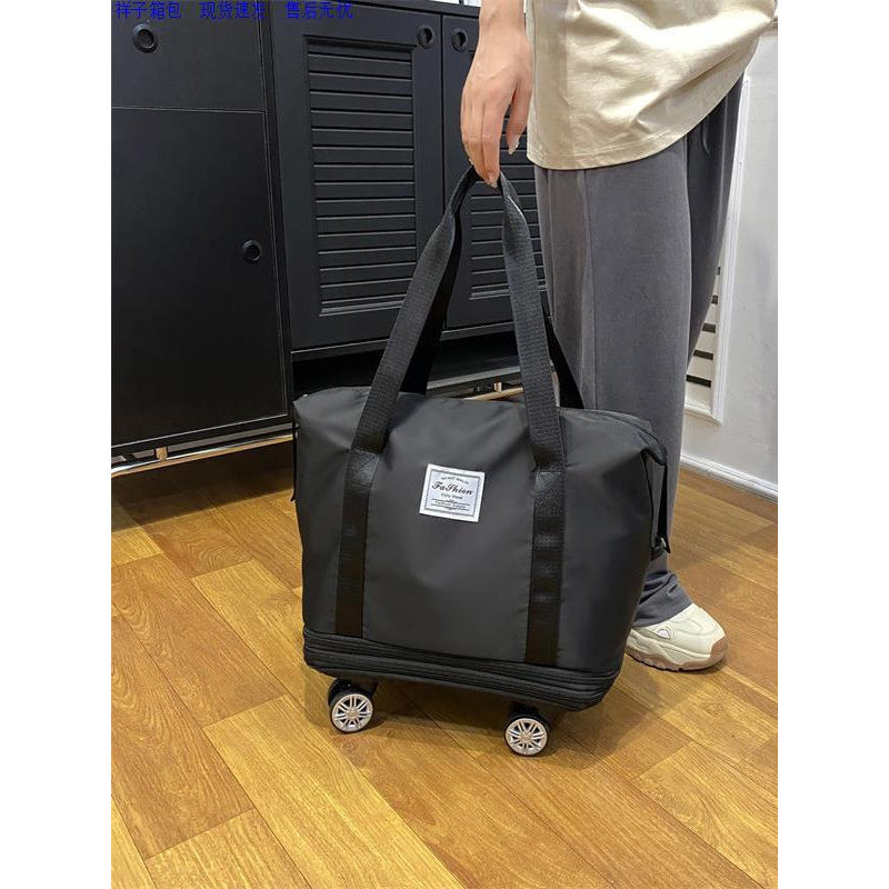 Bolsa de viagem Universal para rodas, bagagem dobrável, leve, carrinho, grande capacidade, mochila puxada à mão, bolsa d