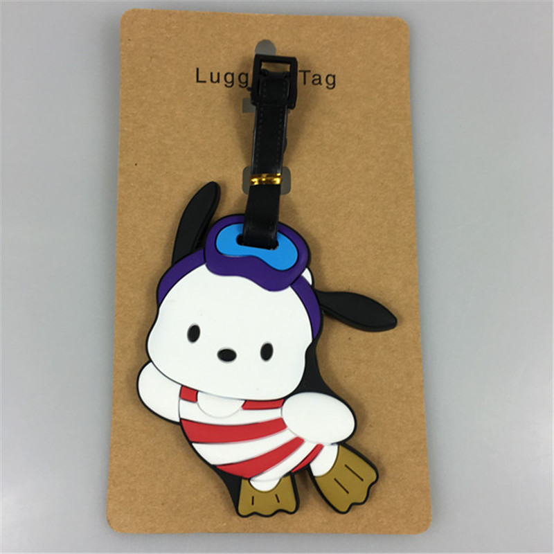 <: Filme de amendoim > Snoopy Cute Tridimensional Bagagem Tag Etiqueta de remessa Pingente de etiqueta de identificação