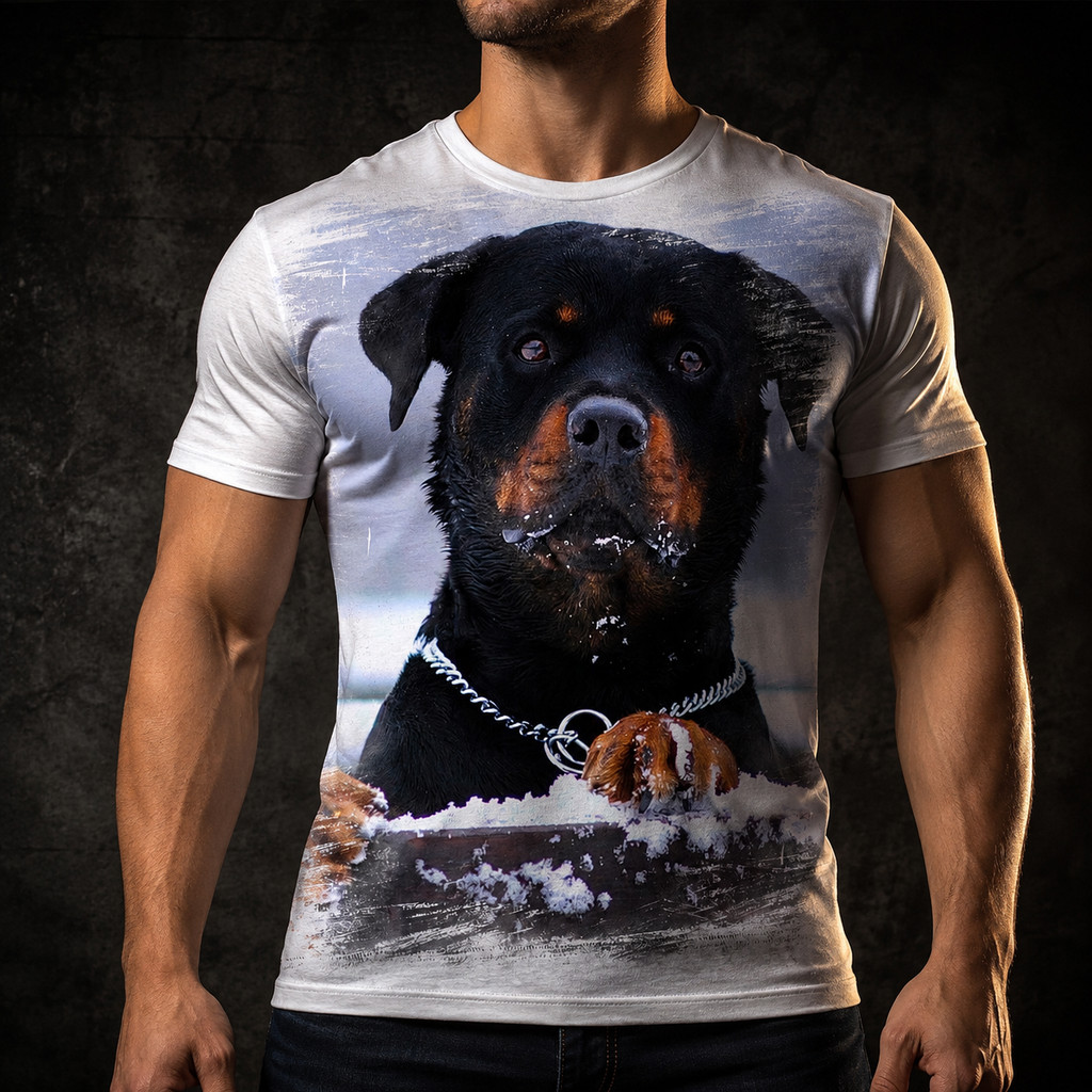 Camisa Camiseta Masculina Cachorro Rottweiler 3