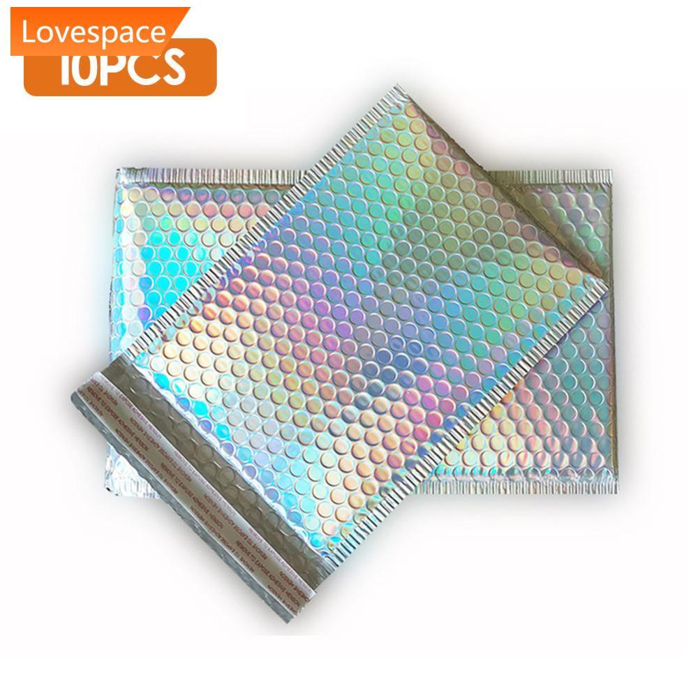 LS-STORE 10 Pçs/Lote Bolha Mailers Envelope Laser Auto Selo Sacos De Embalagem Postal Livro Estofamento Proteção Anti-Qu