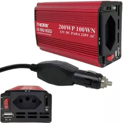 Inversor 12v Para 110v/220v Automotivo Conversor DC Starlink Notebook USB 200W/400W