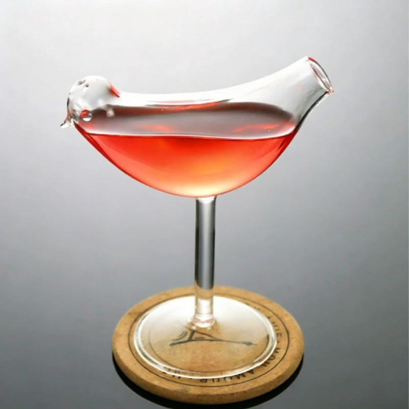 Copos De Vinho Criativos Em Forma De Pássaro , Copo De Coquetel De Bar Exclusivo , Talheres De Festa Elegantes Para Aman