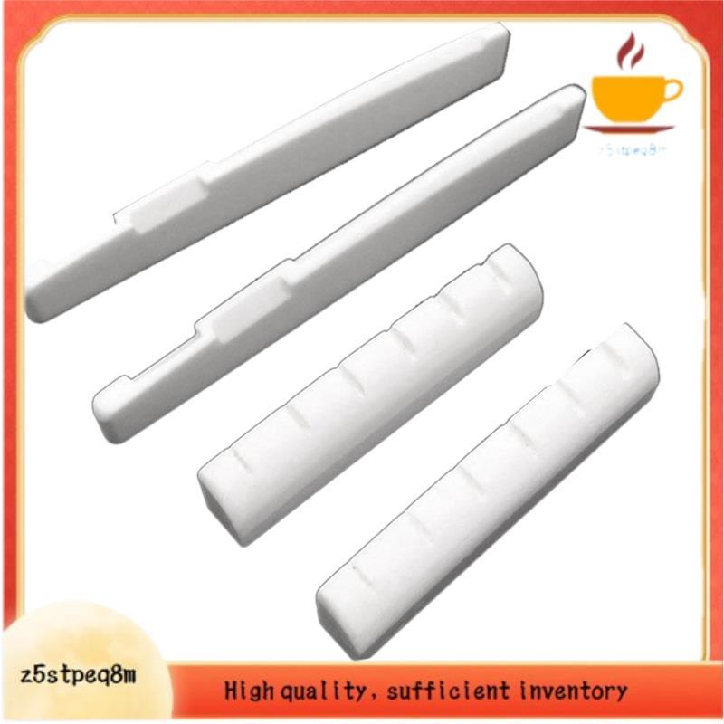 6 Cordas Guitarra Acústica Osso Ponte Sela 72mm E Porca 43mm Superior Folk Travesseiro Inferior