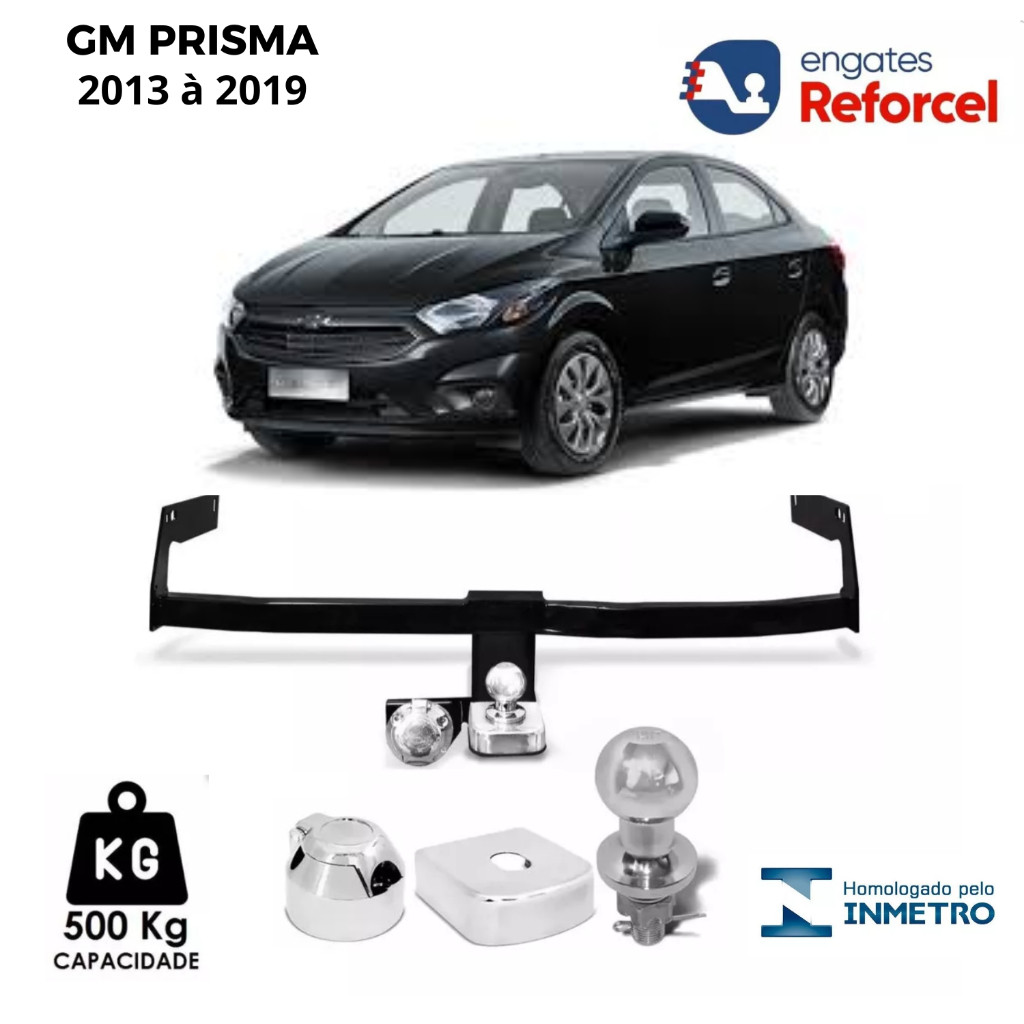 ENGATE REBOQUE FIXO GM PRISMA 2013 À 2019 - JOY PLUS 2020 À 2023