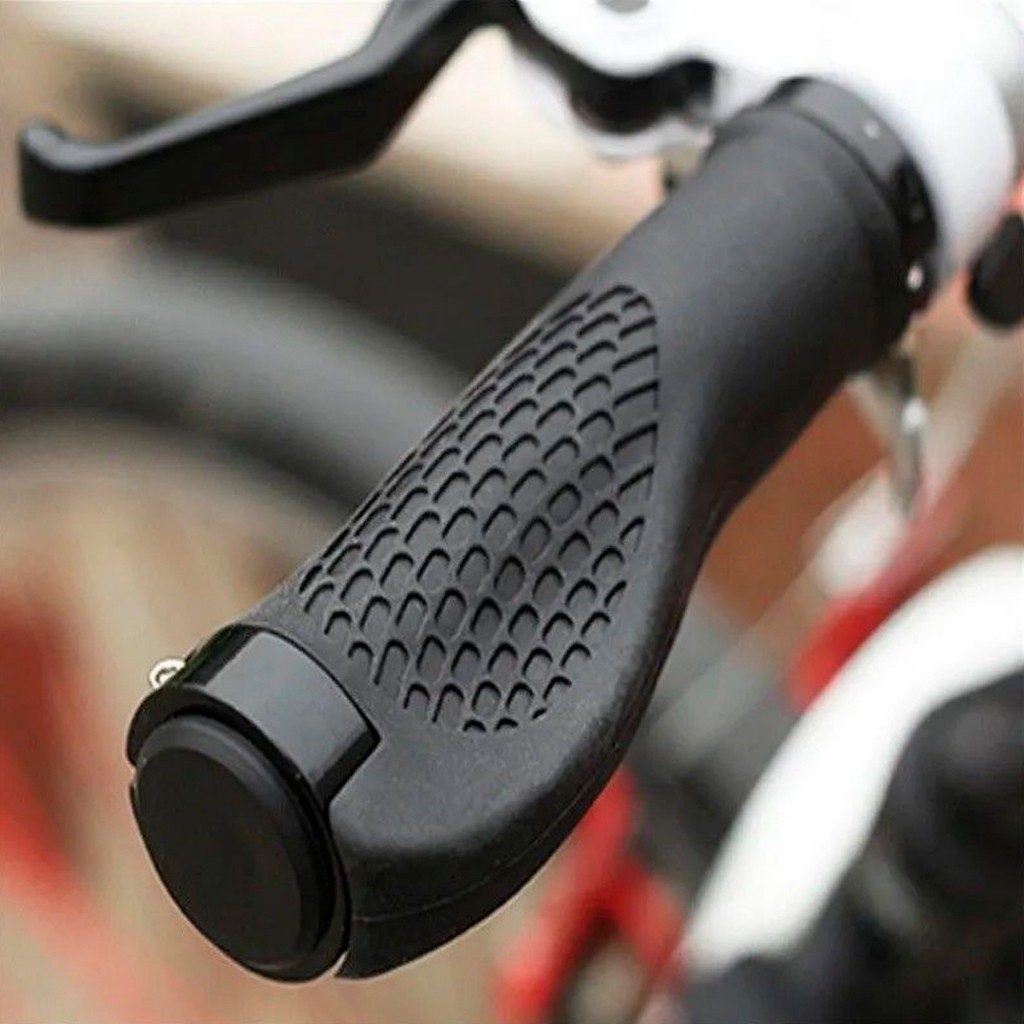 Par Manopla Bicicleta Punho Anti-deslizante Ergonômica Anatômica com trava