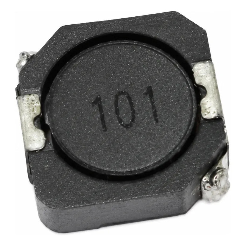 2 Peças Indutor Smd Blindado 100µh Código 101 10x10x3,6mm