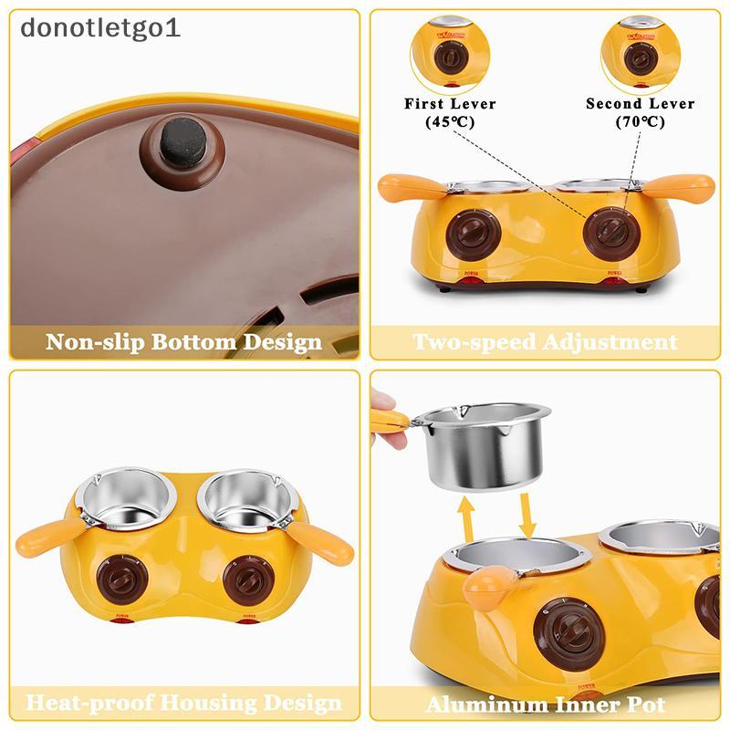 DON Mini Pote Elétrico Para Derreter Chocolate , Fondue De Fonte , Máquina Aquecedora Leite , Único/Duplo , Derretedor P