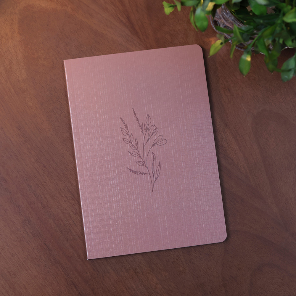 Livro Bloco de Anotações Flor Minimalista | Capa Brochura · foto 2