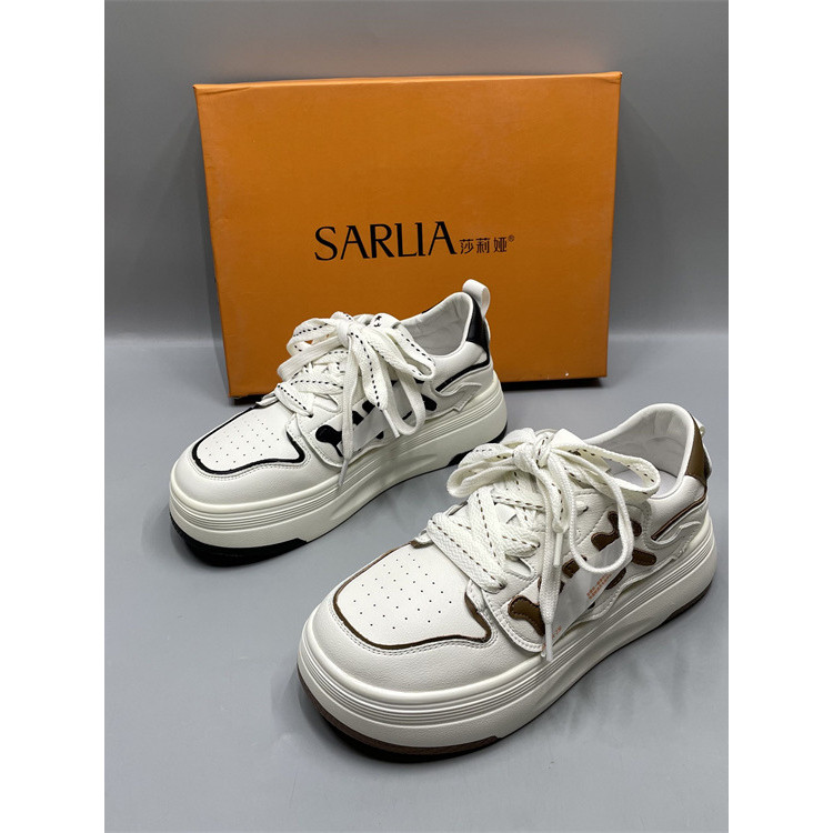 Marca com armário estudante sapatos brancos feminino 2025 novo estilo primavera verão All-Match sapatos femininos casuai