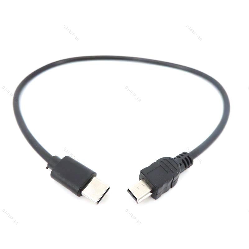 USB Tipo-C 3.1 Macho Para Mini 5 Pinos B 5p Plug Conversor OTG Conector Adaptador Cabo De Dados De Chumbo BR16B