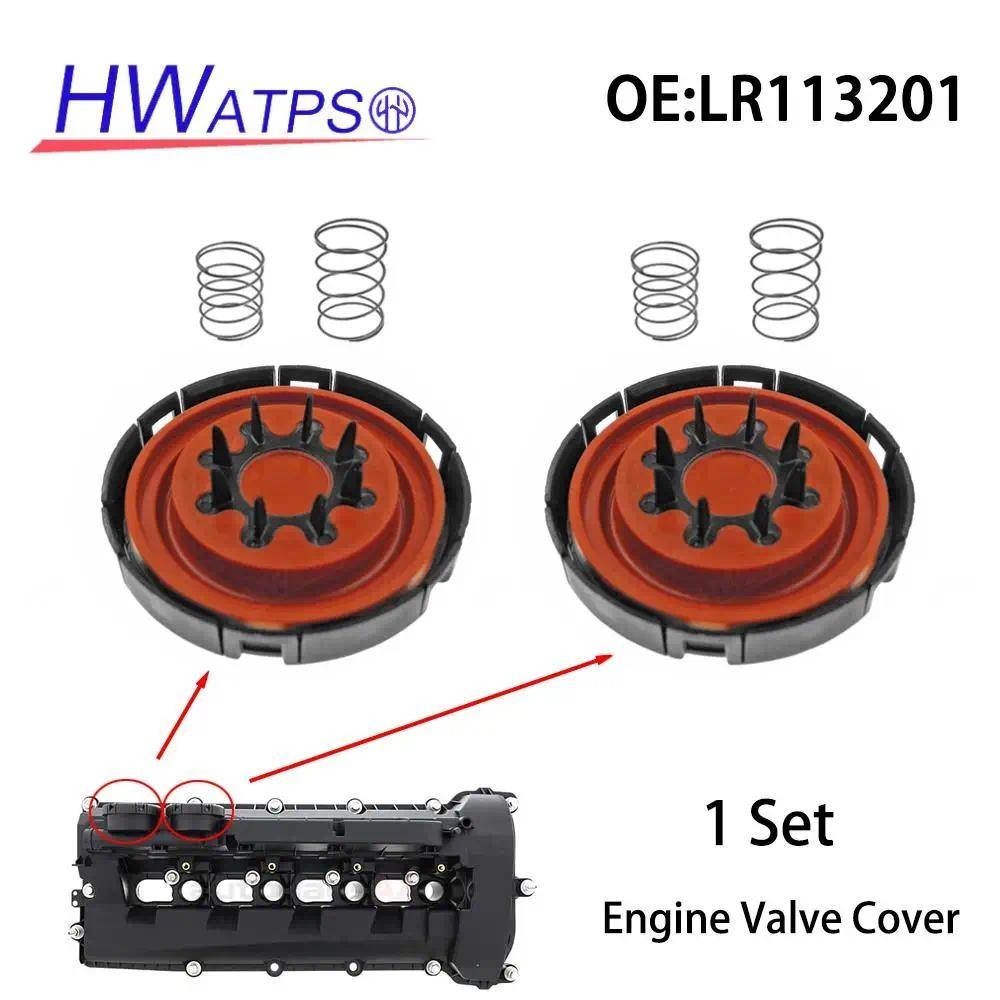 2 Peças Para Land Rover LR4 Range Sport V8 5.0L Motor PCV Kit De Reparo De Tampa De Válvula Com Membrana LR113201 Lr LR0