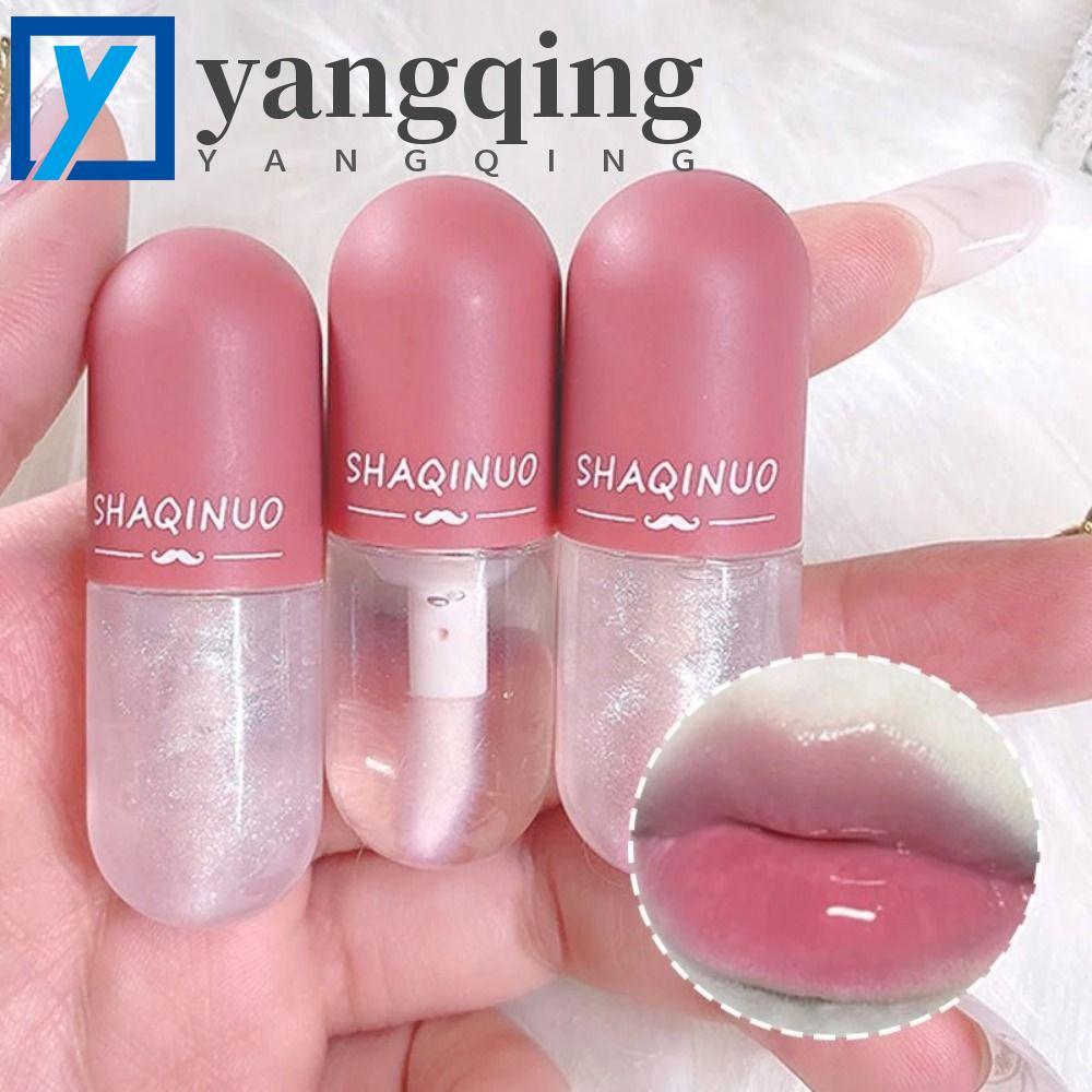 Lábio Que Muda De Cor YANGQING , Óleo Labial Hidratante Com Mudança De Temperatura , Brilho Em Formato De Cápsula Anti-S