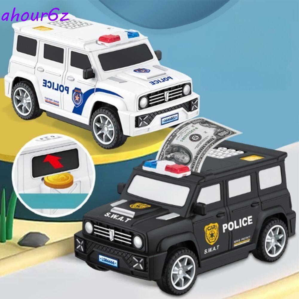 AHOURZ Caixa De Dinheiro Senha Atm Moeda Pode Economizar De Impressão Digital Modelo De Carro Swat