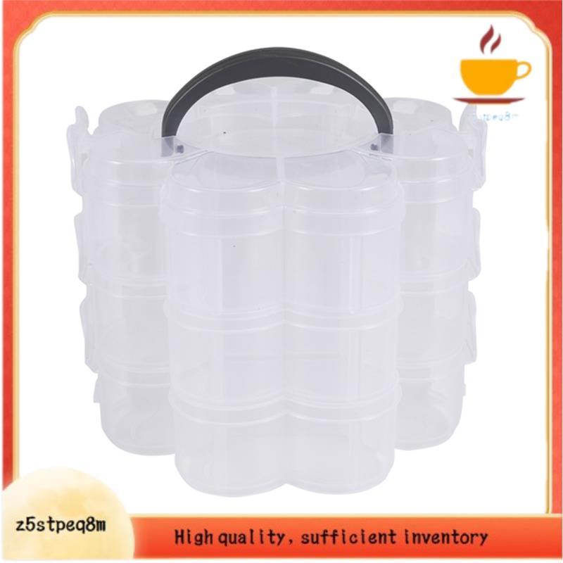 Organizador Empilhável De Plástico Transparente De 3 Camadas , Armazenamento , Hobby , Artesanato , Recipiente , Caixa D