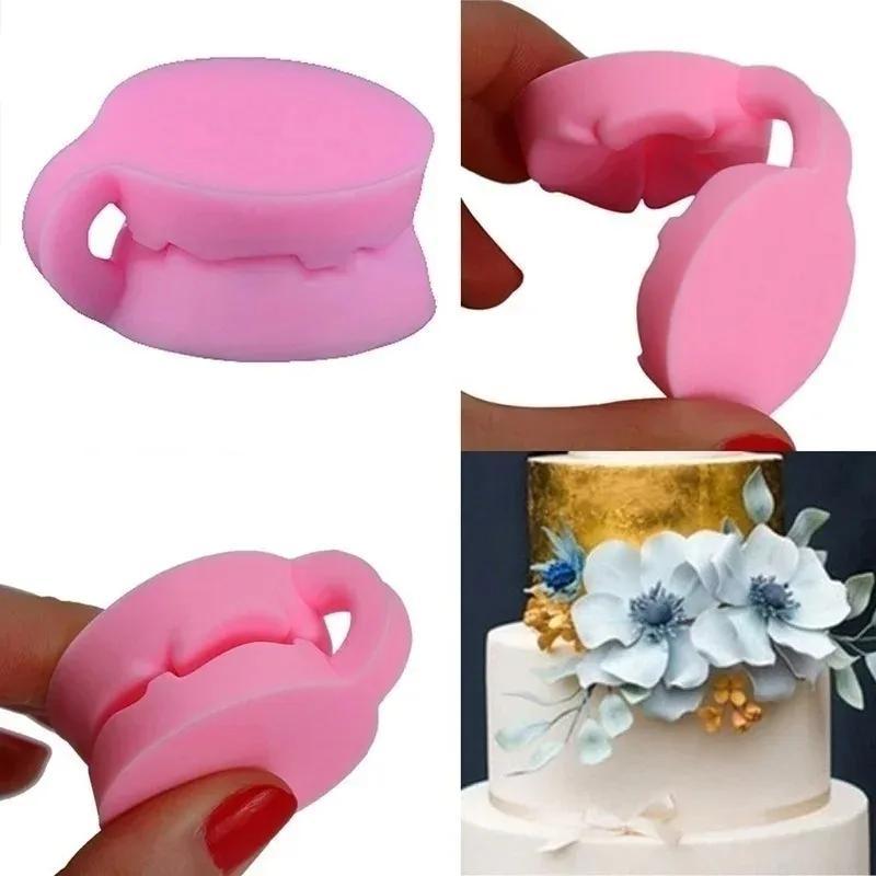 2024 Novo Silicone 3D Rosa Flor Fondant Bolo Chocolate Açúcar Molde Ferramentas De