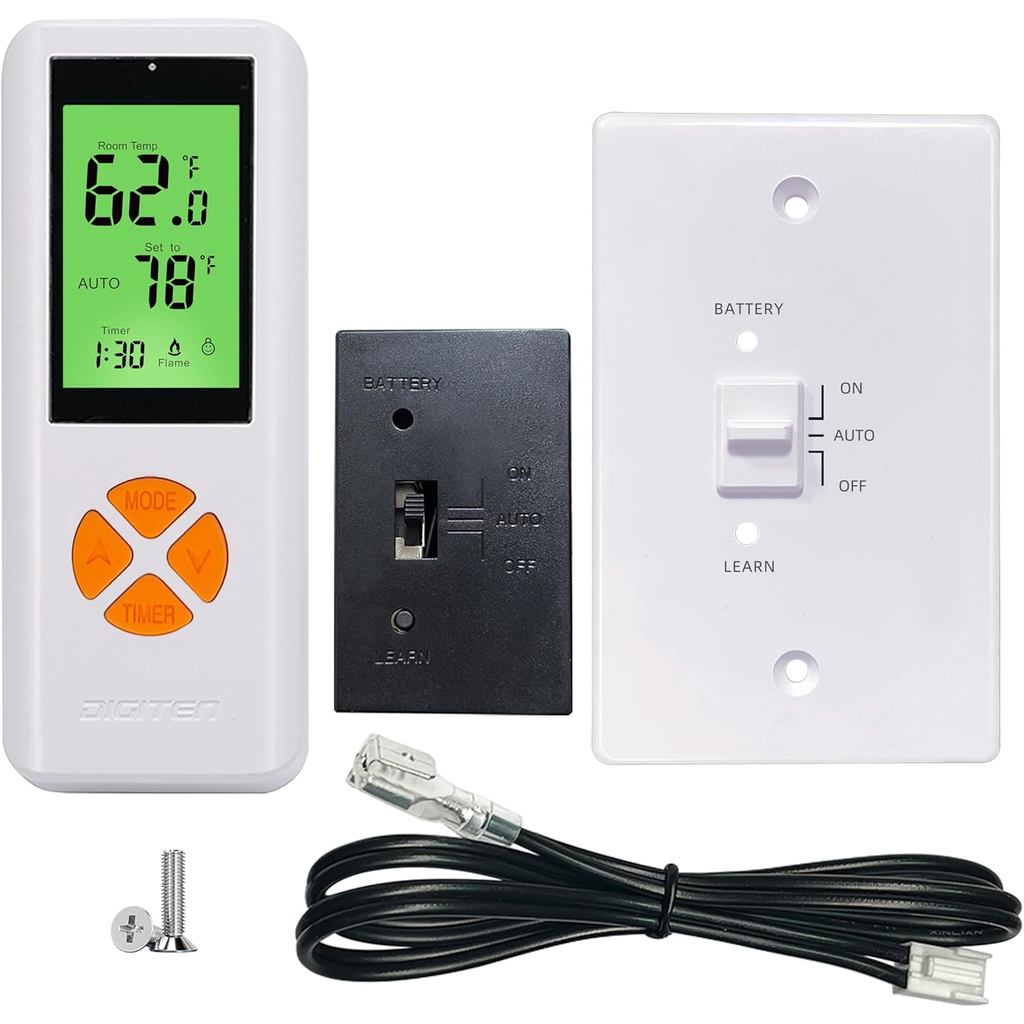 Kit de Controle Remoto para Termostato de Lareira, para Válvula de Gás Millivolt e Sistemas de Ignição Eletrônica, Alcan