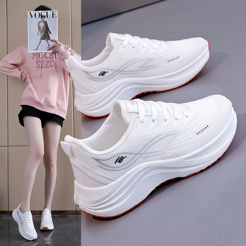 Tênis feminino 2026 verão novo estilo Casual respirável sapatos femininos confortáveis tênis de corrida leve amortecimen