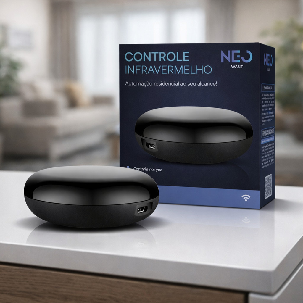 Controle Universal de Infra Vermelho Inteligente Wi-fi 2.4 GHz 110v/220v Bivolt 