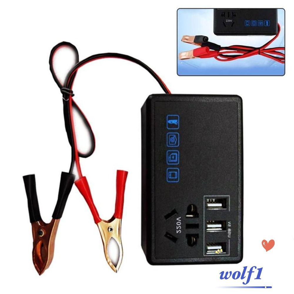Inversor De Energia Para Carro WOLF , Montado Em Veículo De Conversão De Tensão DC 12V/24V 220V , 200W