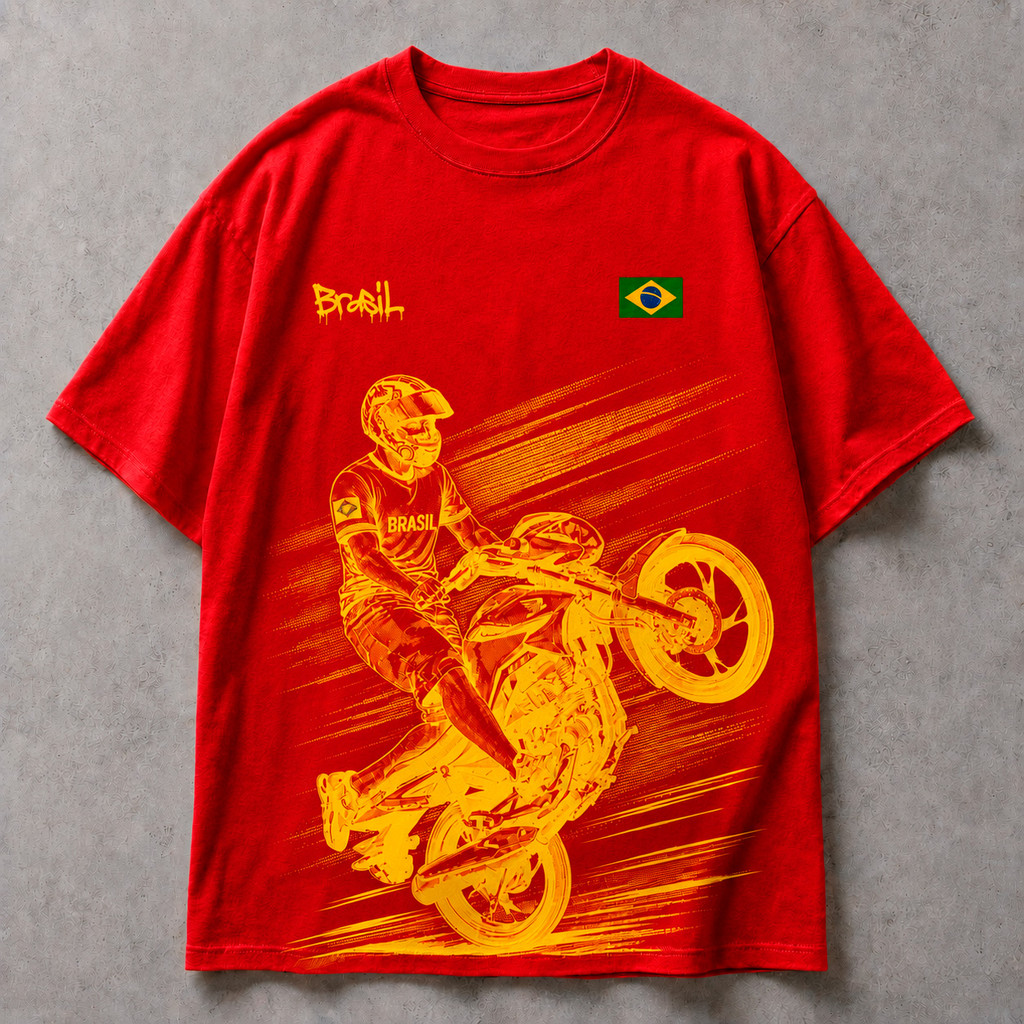 Camiseta Seleção Brasileira 244 Camisa Grau Streetwear Mandrake 100% Algodão Copa