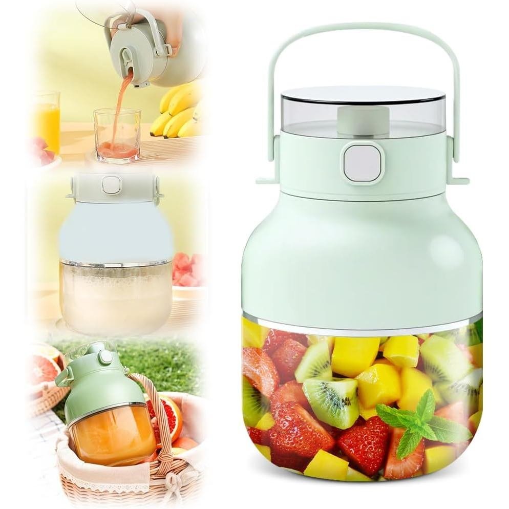 Liquidificador de Smoothies, Novo Liquidificador Portátil 2025, Potente e Sem Fio, Recarregável, Para Shakes de Proteína