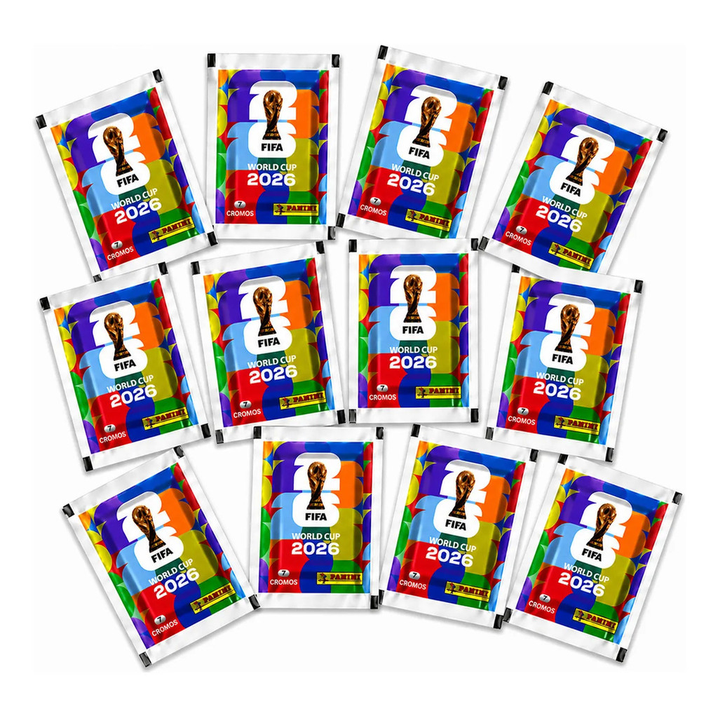 Kit Com 25 Envelopes (175 Figurinhas)copa Do Mundo Fifa 2026