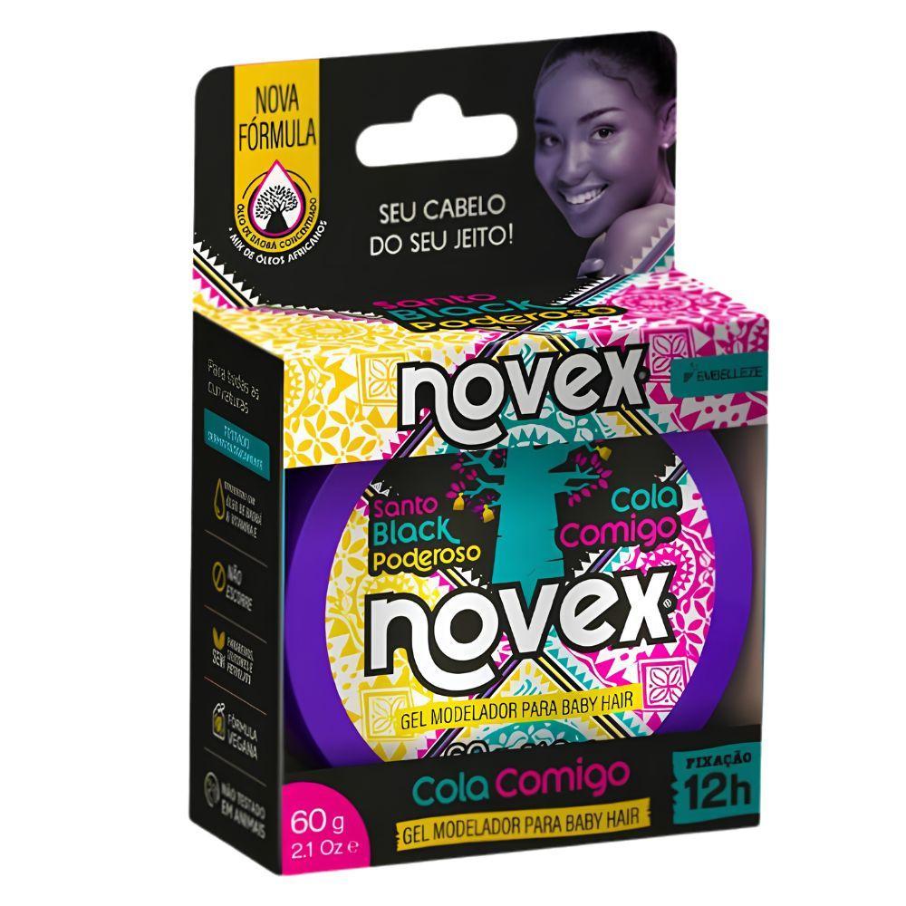 Gel Modelador Para Baby Hair Novex Santo Black Poderoso Cola Comigo 60g