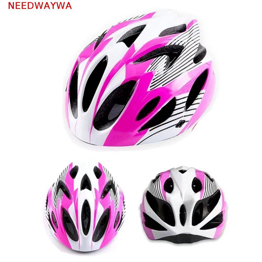 NEEDWAYWA Capacete De Bicicleta Infantil , Ciclismo Ajustável Com Forro Confortável , Boné De Segurança Para De Estrada