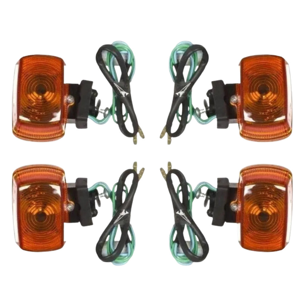Kit 4 Piscas moto Nxr Bros 125 e 150 2003 á 2012 XR 200 1993 a 2002 XLR 125 1996 a 2003 Pro Tork