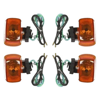 Kit 4 Piscas moto Nxr Bros 125 e 150 2003 á 2012 XR 200 1993 a 2002 XLR 125 1996 a 2003 Pro Tork
