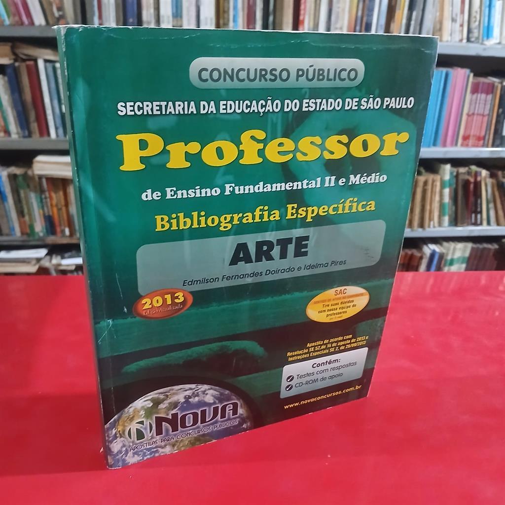 concurso público professor de arte ensino fundamental II e médio - bibliografia específica autor edmilson fernandes doir