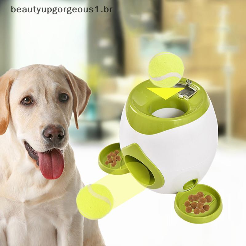 BEAUT Cão Brinquedos Para Animais De Estimação 2 Em 1 Lançador De Tênis Automático Máquina De Arremesso Bola Dispositivo