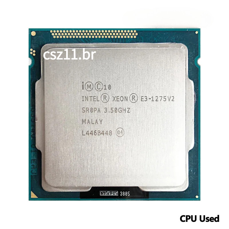 Processador Intel Xeon E3-1275V2 E3 1275 V2 Usado CPU Quad-Core 3.5 GHz 8M 77W LGA 1155