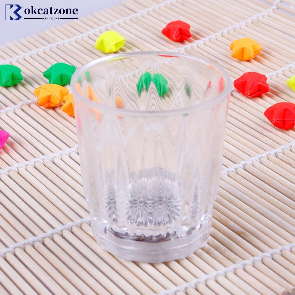 OKCATZONE 1Pc 50ml Mini LED Piscando Plástico Bebida Vinho Copo Bar Decorativo Festa Clube Caneca E7V3