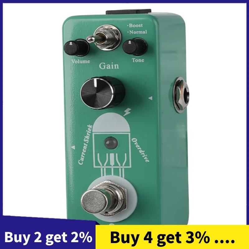 True Bypass Pedal De Efeito Guitarra Corrente Shriek Overdrive Metal Escudo Elétrica Instrumentos Peças