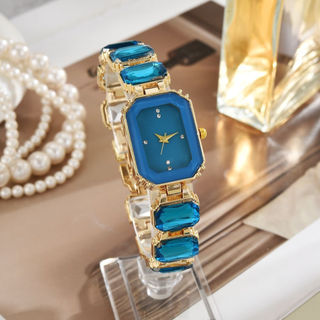 [Estoque pronto] Relógio pequeno Rock Sugar feminino 2025 novo estilo relógio feminino luz luxo temperamento feminino al