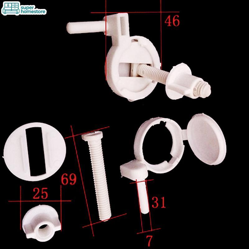 SUPER 1 Conjunto/2 Unidades De Parafusos De Plástico Para Assento De Vaso Sanitário , Ferramentas De Reparo De Dobradiça