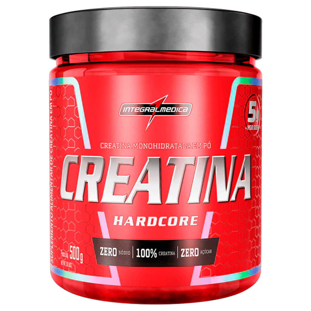Creatina Hard Core 500g Integralmédica Creatina Monohidratada 100% Pura