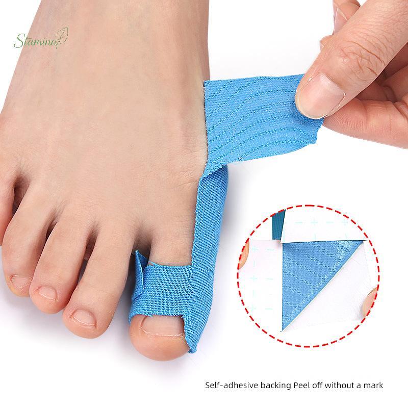 Stamina 10 Peças Corretor De Joanete Ortopédico Cinta Separador De Dedo Do Pé Respirável Órtese De Hálux Valgo Para Corr