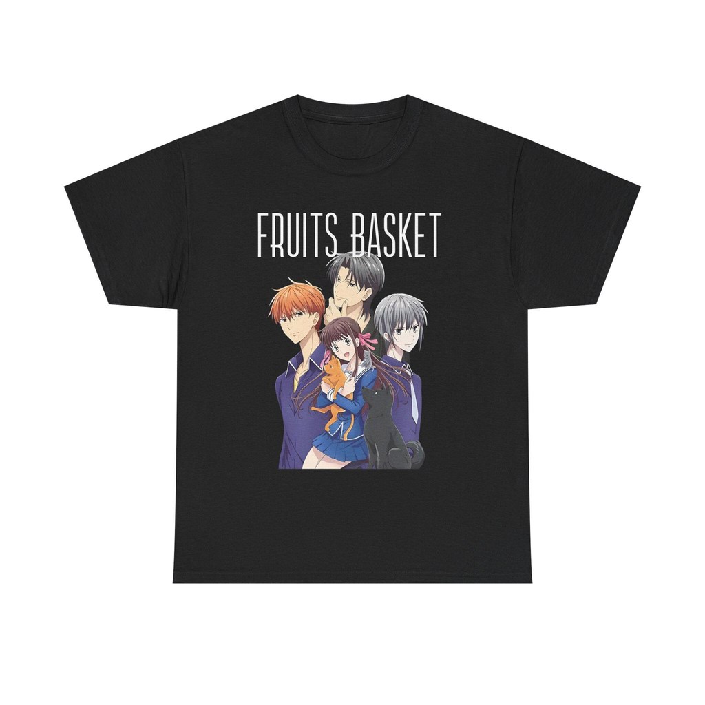 Camiseta Masculina Feminina Estampa Fruits Basket Grupo Personagens Anime T-shirt Unissex Streetwear Premium Algodão
