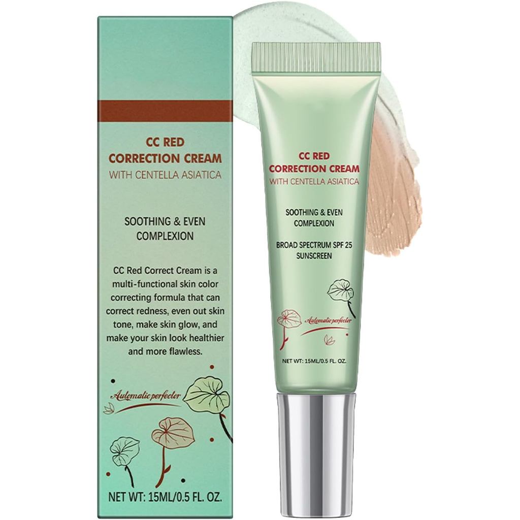 CC Red Correct Cream |   Base CC Cream |   Hidratante Colorido Centellas Anti-Vermelhidão Fórmula Milagrosa |   Corretor