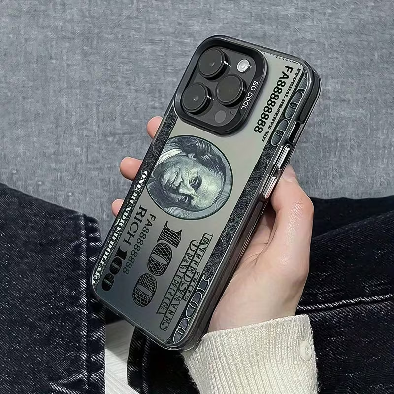 Capa Fosca para Redmi A2 12 13 POCO X3 X5 Note 11 12 13 Com dólares americanos A