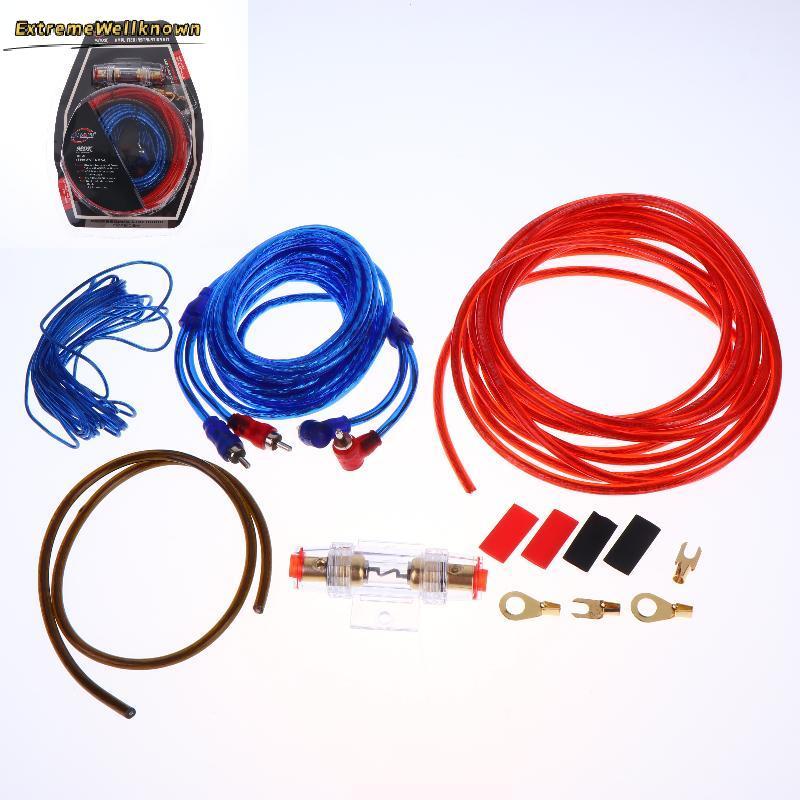 Kit De Fiação De Amplificador De Carro , 1 Conjunto Para Instalação De Sistema De Áudio De Subwoofer , Fio Flexível E Du