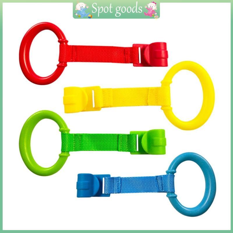 vivi Cercadinho Puxar Anel 4 Pçs Conjunto Bebê Stand Up Walker Ferramenta Berço Ganchos Para Meninas Meninos Criança Tre