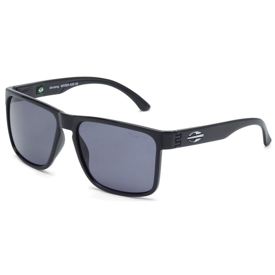 Óculos Solar Mormaii Monterey M0029a0203 Preto Brilho Lente Cinza Polarizada