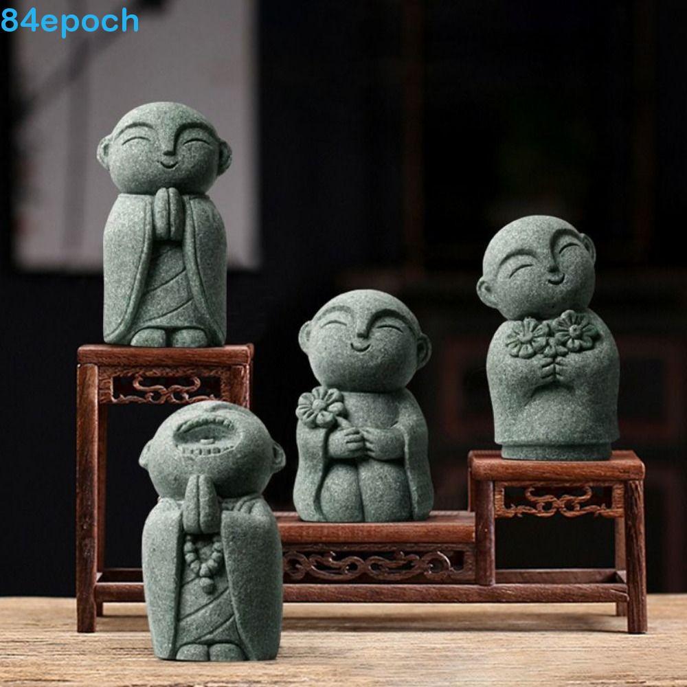 Estátua De Buda BREPOCH , Estatueta Requintada De Pequenos Monges Em Miniatura , Ornamento De Jardim Zen Fofo Feito À Mã