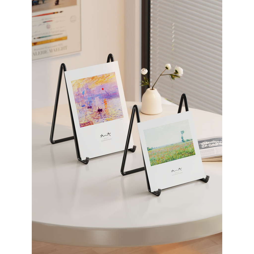 Moldura de foto suporte Desktop cartão postal expositor do telefone móvel Tablet rack de armazenamento foto cd rack de a