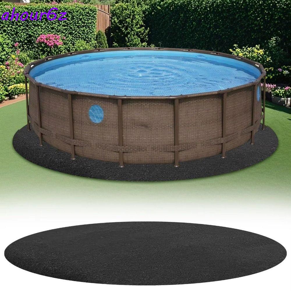 Almofada Resistente À Punção AHOURZ , De Forro De Piscina Com Absorção De Choque De Formato Redondo , Tapete De Base De