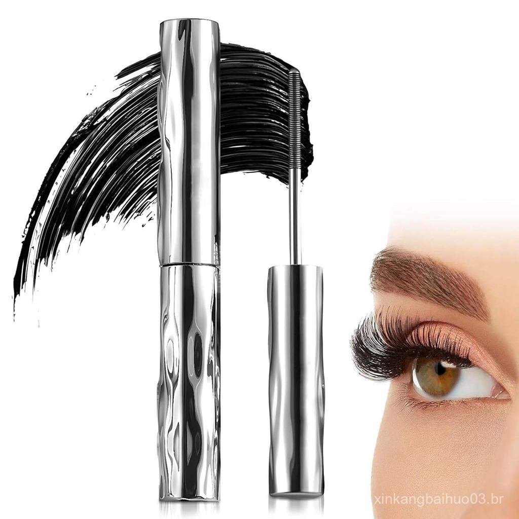 Curvador de Cílios 3D 2026 de Metal com Escova de Metal e Sérum para Cílios, para Comprimento e Volume, à Prova d'Água,