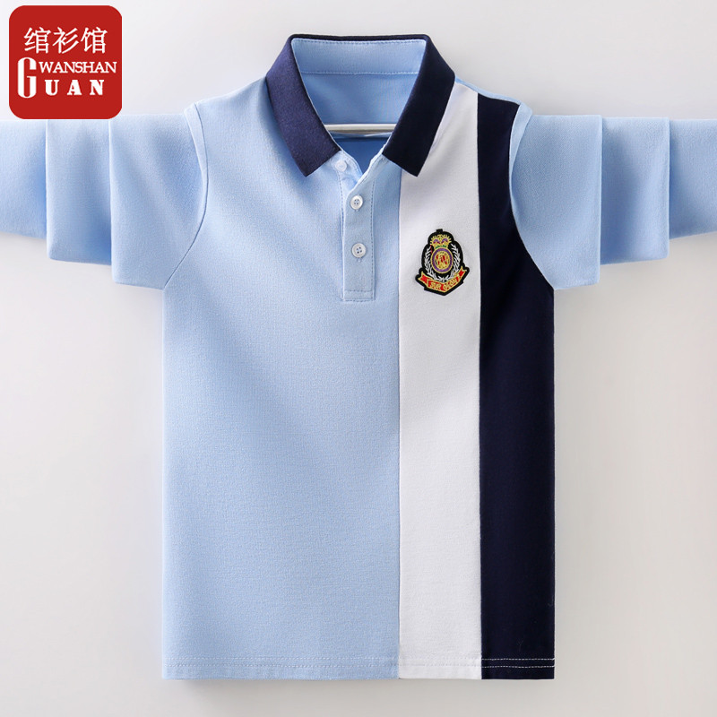 Meninos camiseta de manga comprida roupas de primavera 2026 novo estilo crianças camisa POLO primavera outono crianças g